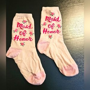 Pink Maid of Honor Socks